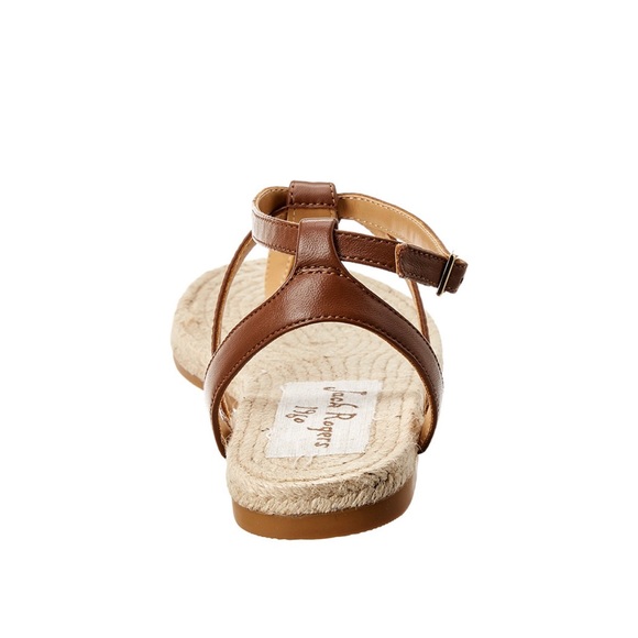 Jack Rogers Evie Cognac Leather Sandals 8.5 - Picture 3 of 9